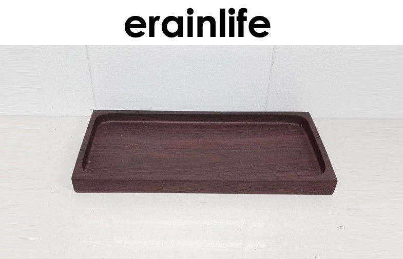 Bathroom Accessory Set Towel Tray Poly Resin Material Woody Finishing