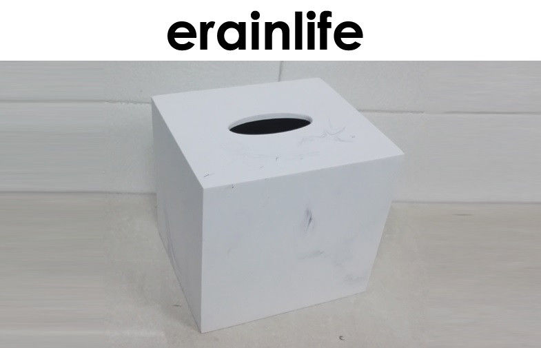 Imitate Marble Finish Eco-Friendly Tissue Box Bathroom Accessory Set Hotel Item